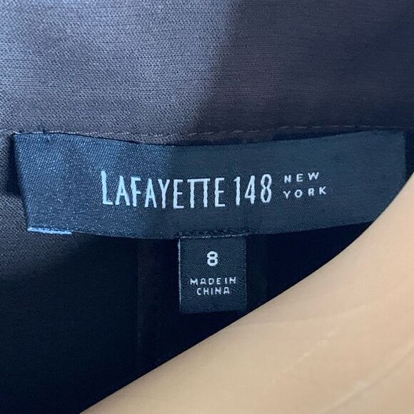 Lafayette 148 Short Sleeve Full Zip Dress Collar 8 - Picture 5 of 8